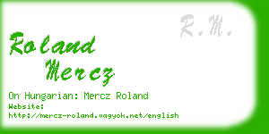 roland mercz business card